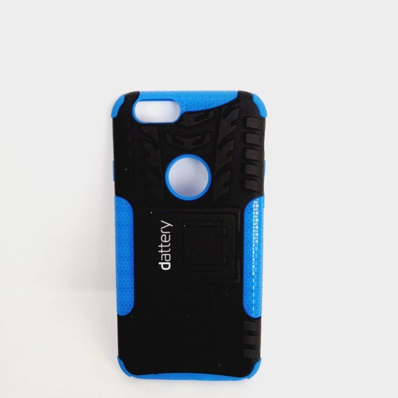 iPhone 6/6s Hard Protective Cell Phone case Cover Blue Black kickstand NEW - Picture 1 of 4